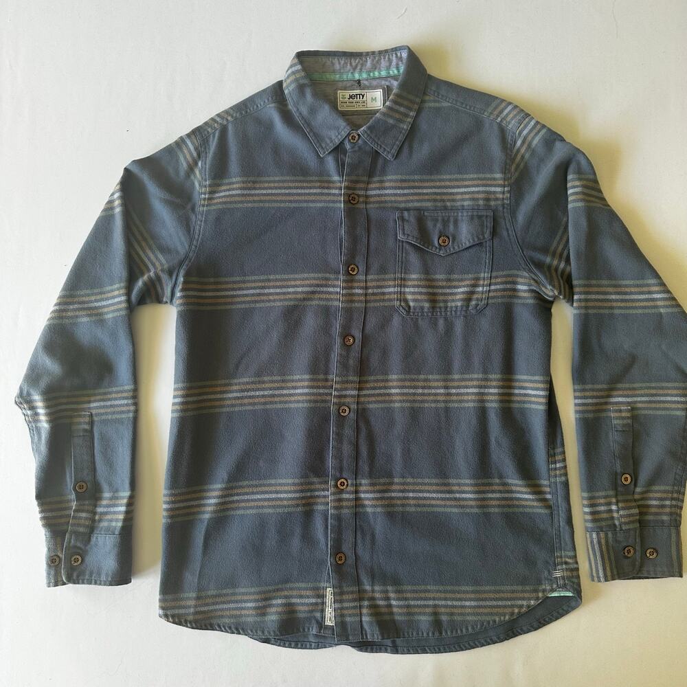 Jetty Flannel Casual Button Down Shirt MEDIUM